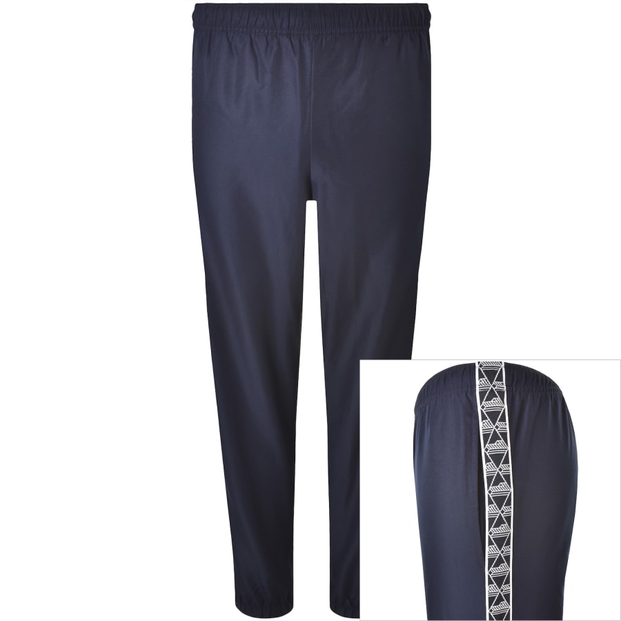 【NAVY】LOTTO JQD TAPE TRACK PANTS Lacoste Sport Tape Joggers Navy | Mainline Menswear us